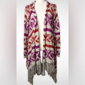 American Rag Multicolor Geometric Cardigan S